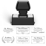 TechMark Personalized Self-Inking Address Stamp, Custom Return Address Stamp with Clear, Consistent Impressions & Effortless Stamping