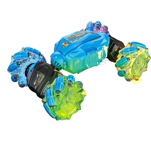 Image of Remote Control Stunt Car for Kids | Drift Stunt Car with Spray Smoke, LED Lights | 4WD Gesture Sensing 360 Rotating Double Sided | Hand Gesture RC Cars for Adults & Kids