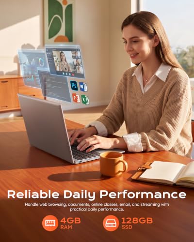15.6" Laptop, 1-Year Office 365, 4GB RAM 128GB Storage Expandable to 512GB - image 7