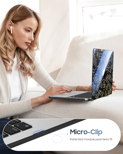 Image of Fintie Case for MacBook Air 13.6 A3449 /A3240 /A3113 /A2681, Molecular Formula | 2022-2026, M2 /M3 /M4 /M5, Snap-On Shell Cover, Full Port Access, Easy On /Off, Lightweight