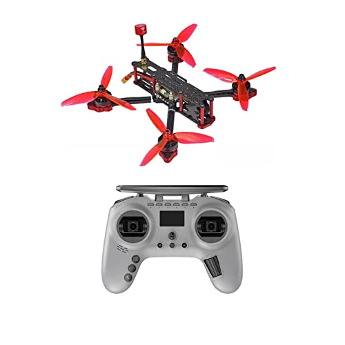 NIRAA FPV Racing Drone Three210 210mm V2 RC Quadcopter Wi F4 Pro V2 Controlador de Vuelo Micro 1200TVL Cámara (Color : BNF w T-Pro Radio)