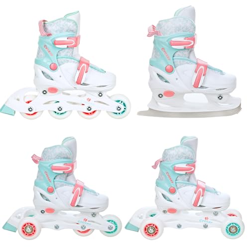 CROXER 4in1 Inline Skates Triskates Rollschuhe Schlittschuhe Inliner für...
