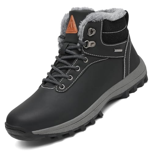Mishansha Scarpe Uomo Invernali Stivaletti Donna Invernali Scarponcini Invernali con Pelo Comode...