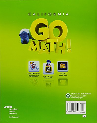Student Edition Grade 1 2015 (Houghton Mifflin Harcourt Go Math!)