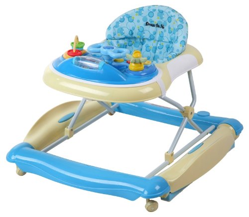 Dream On Me 2 In 1 Crossover Musical Walker And Rocker In Light Blue