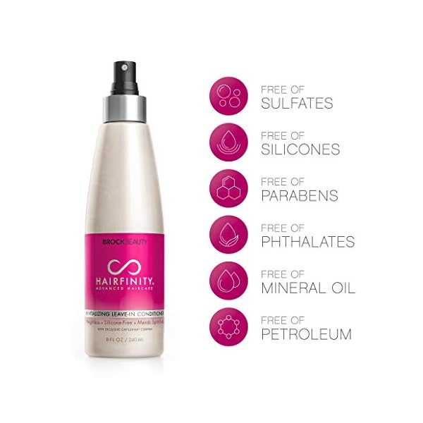 Hairfinity-Revitalizing-Leave-In-Conditioner-Biotin-Growth-Treatment-for-Dry-Damaged-Hair-and-Scalp-Silicone-Free-Heat-Protection-Formula-Mends-Split-Ends-with-Quinoa-and-Jojoba-Oil-8-oz Hairfinity Revitalizing Leave In Conditioner - Biotin Growth Treatment for Dry, Damaged Hair and Scalp - Silicone Free Heat Protection Formula Mends Split Ends with Quinoa and Jojoba Oil 8 oz