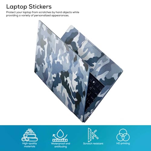 Image of Galaxsia Camouflage /Army D9 Full Body Vinyl Laptop Skin /Sticker /Cover Upto 15.6 Inches Laptops Laminated-Removable-HD Quality Compatible for Hp-Dell-Sony-Lenovo-Asus etc.(15x10 Inches)