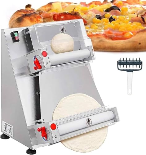 Pressa elettrica automatica per pizza, in acciaio inox, per torte, tortillas e pane piatto, diametro 30 cm