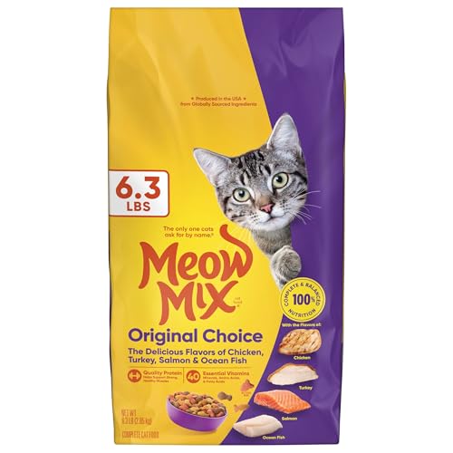 Meow Mix Original Choice Dry Cat Food, 6.3 Pound...