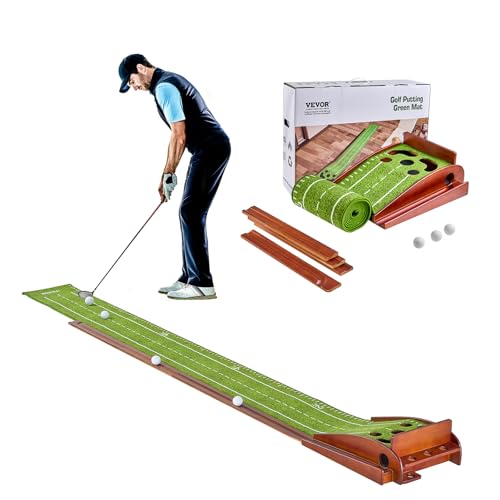 VEVOR Golf Putting Mat, 2 Hole Indoor Putting Green,