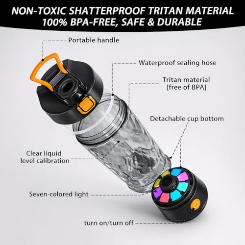 Image of DIAMOND X Mixer Grinder (Made with Tritan), 7500 RPM, IPX5 Waterproof, Type-C Cable, Portable Mixer Cup with STORAGE BOX, Mixer Electric (Pearl White)