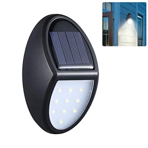 Preisvergleich Produktbild CJMING Solarlicht, 10LED Wand Solarlampe, IP65 wasserdichtes Solarlicht im Freien, drahtlose Wandleuchte für Garten, Garage, Auffahrt, Eingang, Signalgeber