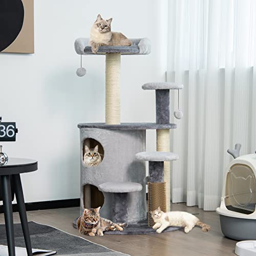 Rascador para gatos Tangkula de 40 pulgadas para interior miniatura 2