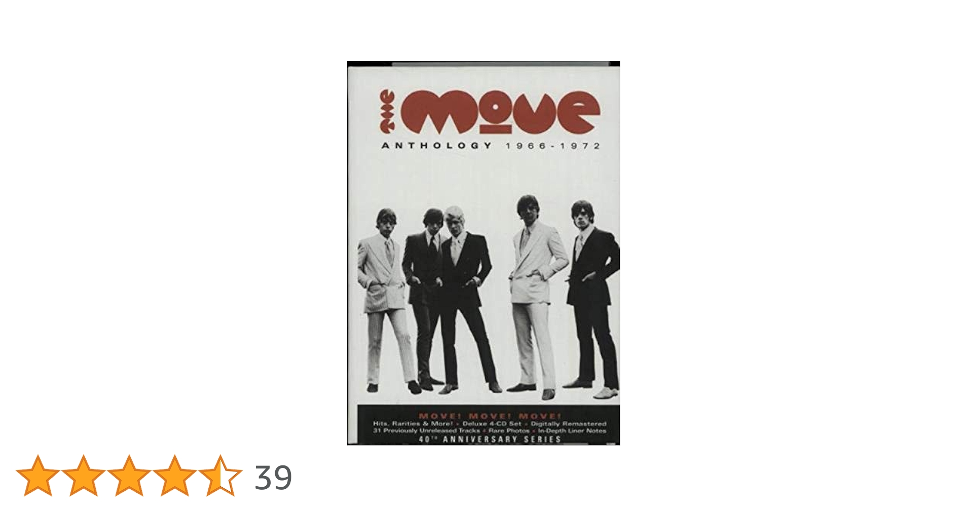The Move ザ・ムーヴ CD4枚組 Anthology 1966-72 The Move ザ・ムーヴ CD4枚組 Anthology 1966-72 CD
