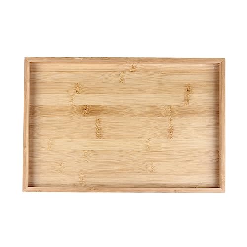 Wooden Tray Bamboo Tea Tray Fruit Bread Serving Tray Water Cup Tray Serving Tray