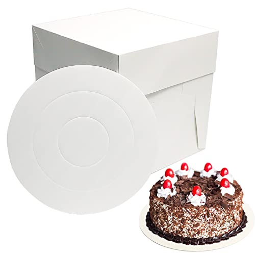 GylSun Boîte à gâteau avec 30*30*30cm plateau à gâteau Cake Board Lot de 1 Cover