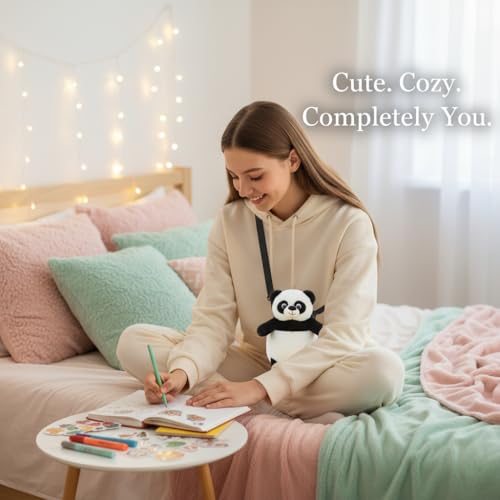 Bolso cruzado de panda A2Z para niñas con bloqueo de móvil 6