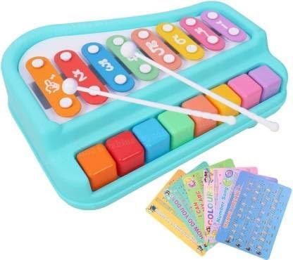 Jai Baba BALAK Nath 2 in 1 Plastic Musical Xylophone Non-Battery Mini Piano Set with Colorful Keys Bars for Kids (Multicolor) (B0DBZX71LY) Amazon Price History, Amazon Price Tracker