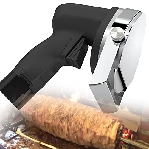 Cortador De Kebab Eléctrico, Cuchillo Doner, Cortador De Shawarma, Máquina Cortadora De Carne Asada De Mano, Cuchillo Giroscópico 220-240V 110V, Dos Cuchillas, Negro Cover