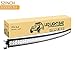 PICAA Barra Luce Led 52 pollici 300W Fuoristrada Doppia Fila Curvo Spot Flood Barra Luminosa da Lavoro a LED Led Luci di Lavoro a Led per FUORI STRADA Moto 4WD SUV ATV UTV Camion