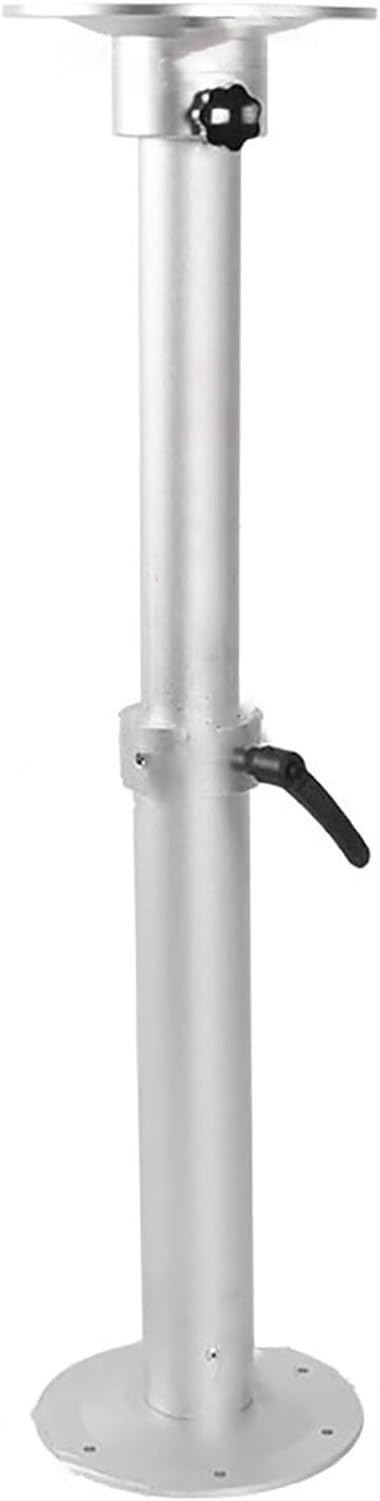 Support orientable camping-car, pied aluminium reglable 45-74 cm,, Argent