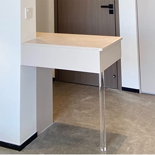 Pieds de table en acrylique transparent 75 cm pour meuble bureau et table basse