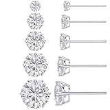 MODE: Unsere Ohrstecker sind mit Zirkon eingelegt, um einen einzigartigen Look zu erzielen. Die Ohrringe sind mit einem Zirkon im Umriss eingelegt und sehen glänzend aus. Lange Zeit hell wie neu, nicht leicht zu verblassen. Es wird Sie hervorheben, wenn Sie sie tragen.