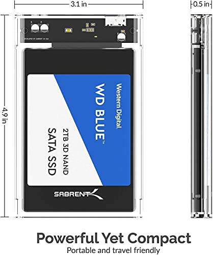 Caja externa 2.5" SATA a USB 3.0 sin herramientas Sabrent miniatura 6