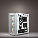 CORSAIR iCUE 4000X RGB Tempered Glass Mid-Tower ATX PC Case - 3X SP120 RGB Elite Fans - iCUE Lighting Node CORE Controller - High Airflow - White