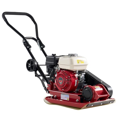 Albott 21' x 17' Plate Compactor, 5.5 HP 196cc Engine with Compactor Pad, 5500 VPM 2922 lbs...