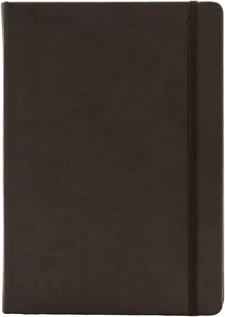 Collins Legacy A5 Hard Cover Notebook, 240 80gsm Dotted Pages - Black Cover