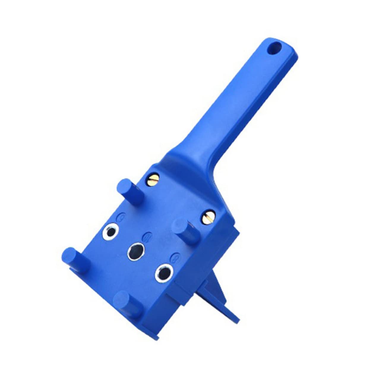 Mikikit Abs Plastic Carpenter Hole Positioner Working Drilling Locator Tool for Woodworking