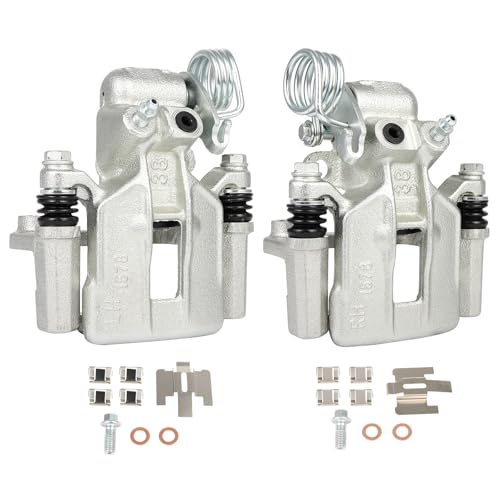Image of SCITOO 18B4825 18B4824 Rear Left & Right Disc Brake Calipers Assembly w /Bracket For Ford For Mustang 1999-2004
