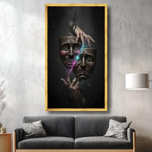 Toile tragique expressive pour briser la monotonie d'un mur avec un décor dramatique - 4
