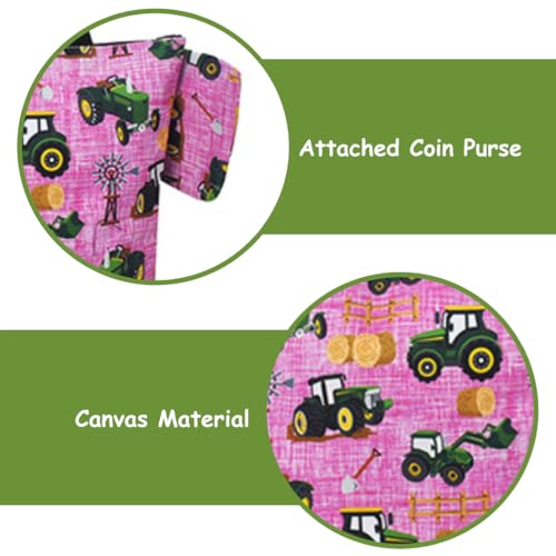 Image of NGIL Medium Top Zipper Closure Canvas Tote Bag with Attached Matching Coin Purse For Moms and Nurses