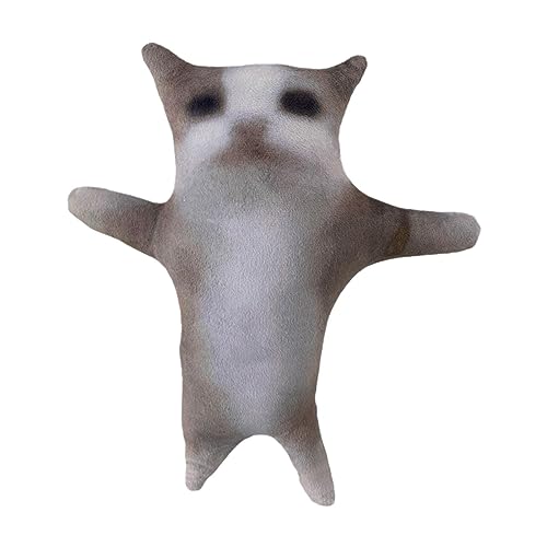 ハッピー猫 ぬいぐるみ かわいい 音付き インタラクティブぬいぐるみ 楽しいハッピーキャット ぬいぐるみ 柔らかい もこもこ 添い寝枕 抱きまくら 気持ちいい 人形 動物 キッズ 玩具 洗える 優しい感触 ラックス 癒される猫 お誕生日 プレゼント 店飾り