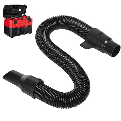 Erinice 14-37-0105 Vacuum Hose Compatible with Milwaukee M18 Vacuum 0780-20 0880-20 0970-20 for Milwaukee 18v/28v Wet/Dry Vacuum Hose Replacement Assembly Only fit Inside Hose Storage Vacuum Black