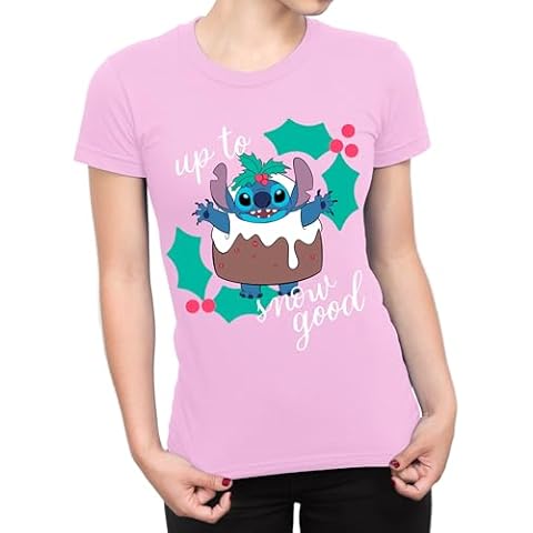 Disney Lilo and Stitch Christmas T-Shirt Cover
