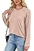 OFEEFAN Early Fall Fashion Must Haves Womens Tops Winter Clothing Long Sleeve Shirts Plus Size Sweaters Tunics or Tops to Wear with Leggings Travel Vacation Outfits Khaki 2XL