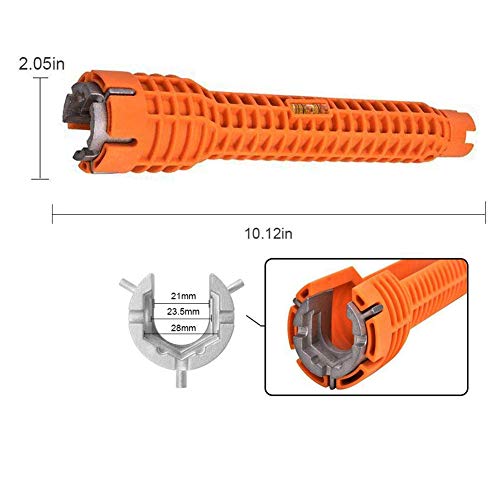 Wrench (Supply nuts/Shut off valves/Strainer Baskets/Supply Line Nut/Faucet Nuts) Faucet and Sink Installer- Toilet Bowl/Sink/Bathroom/Kitchen Plumbing and more. Repair and Installation Tools