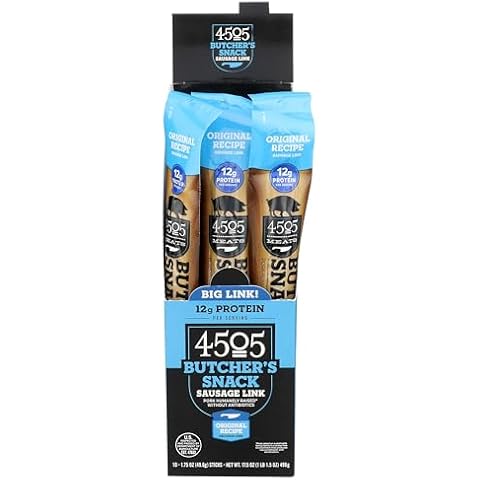 4505 Meats Original Recipe Butchers Snack Stick, No Added Nitrates, 1.75 Ounces (Pack Of 10) Cover