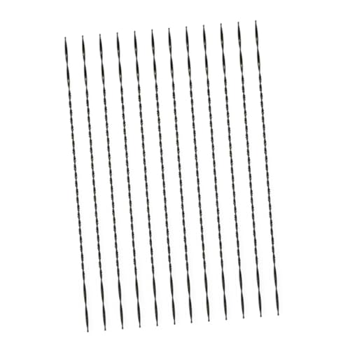 HAMPPLIES 12pcs Mini U-Shape Spiral Saw Blades DIY Hand Saws Steel High Hardness Curve Cutting Tools for Woodworking Beginners and Model Makers