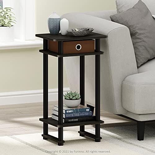 Image of Furinno Turn-N-Tube End Table, 2-Pack, Espresso