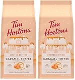 Tim Hortons 12oz Ground Bag, Caramel Toffee Flavored 100% Arabica Coffee (Pack of 2)