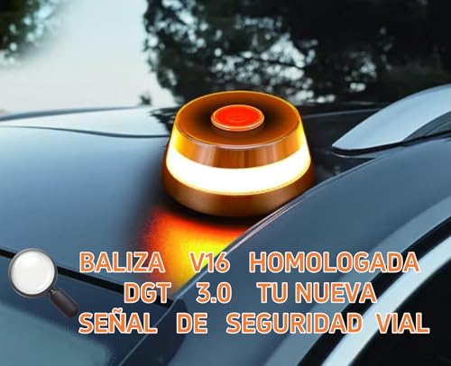 Miniatura 6 de Raypow Pritech Baliza V16 Homologada Dgt Con Geolocalización Iot Luz Emergencia Coche Visible 1 Km 360 Datos Pagados Hasta 2038 Sustituto Oficial Triángulos Ip54 Resistente Agua Y Polvo 1 Ud