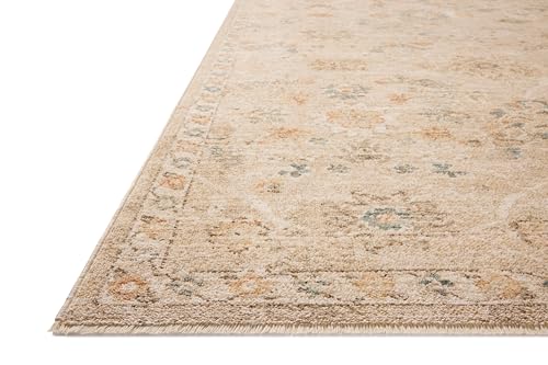 Loloi Chris Loves Julia Palma Collection PLM-11 Natural/Multi 2'-7" x 10'-0" Fringe Runner Rug Vintage Style Boho Living Room Bedroom Carpet by Loloi - Image 3