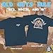 OLD GUYS RULE T-Shirts for Men, Red White & Q - Father's Day, Birthday, Retirement Gift for Dad, Grandpa, Husband - USA Patriotic Grilling Themed Graphic Tee for BBQ Lovers, Cookouts (Navy, X-Large)