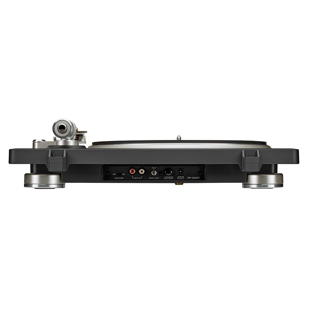 Denon Platine tournante Bluetooth Hi-FI DP-500BT (Noir), préampli Phono commutable intégré, contrôle Semi-Automatique, Cartouche MM, Tourne-Disque Vinyle à entraînement par Courroie 33⅓, 45 et 78 TR