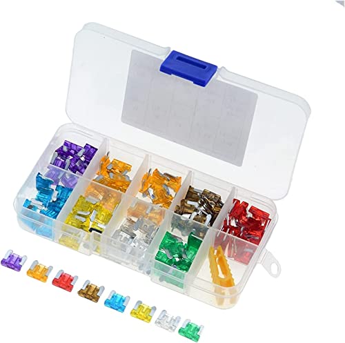Fusibles micro-lame pour voiture et camion en boîte d'assortiment de 100 pièces
