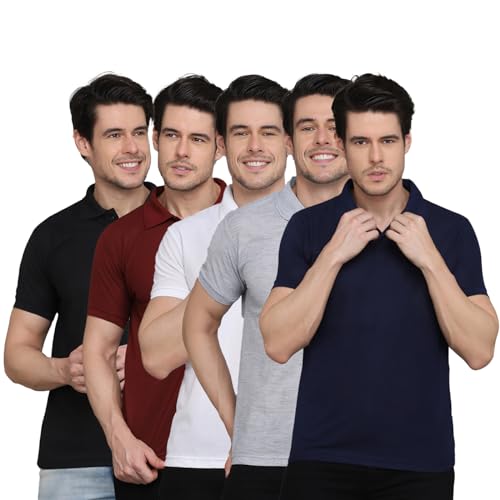 Image of INKKR Men's Polo Neck T-Shirt Combo